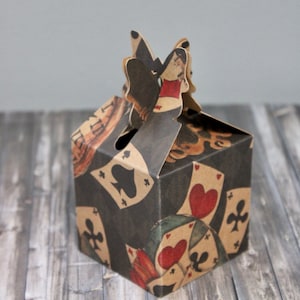 Queen Of Hearts Treat Box, Alice In Wonderland Party Favor Box
