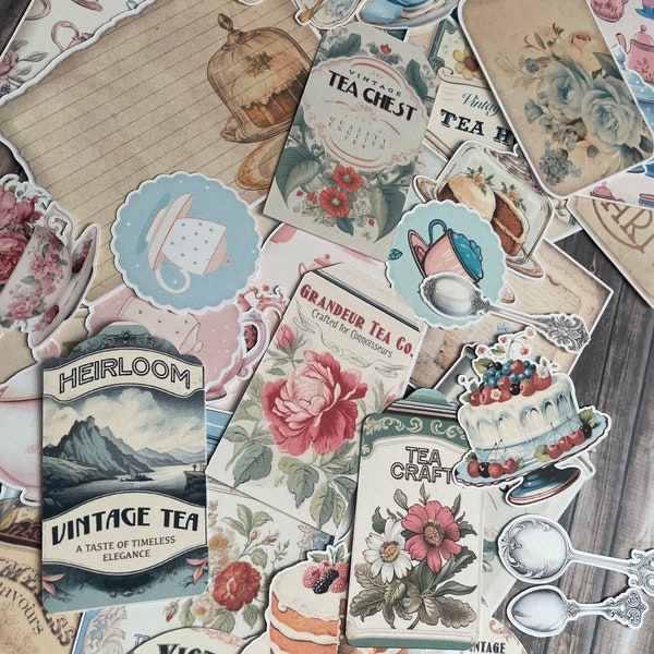 Tea Ephemera Etsy