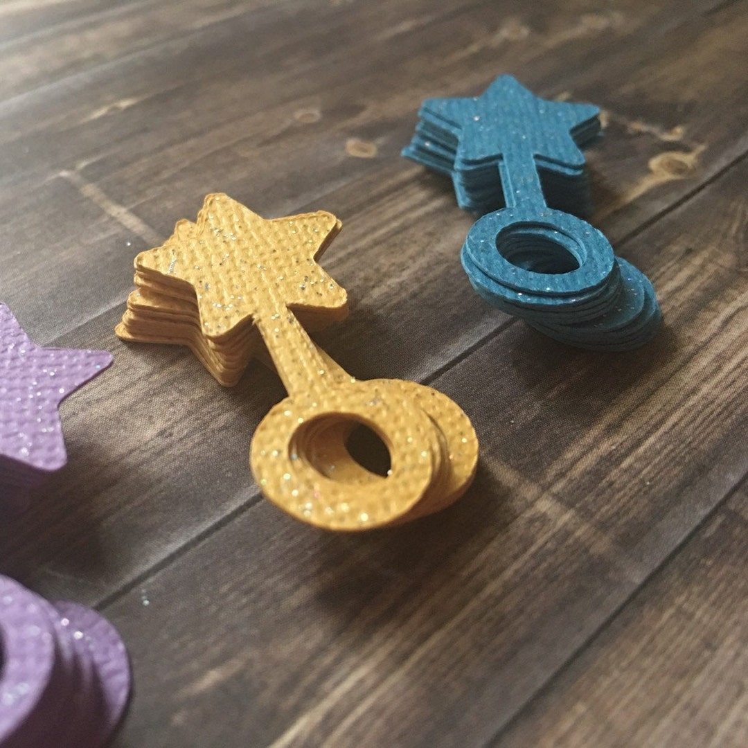 Glitter Star Rattle Confetti, Baby Shower Decorations - Etsy