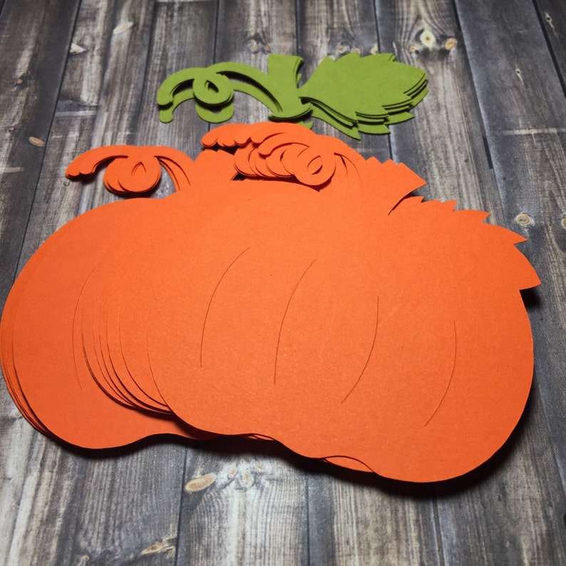 Fall Pumpkin Die Cut Embellishment, Halloween Pumpkin Die Cuts - Etsy