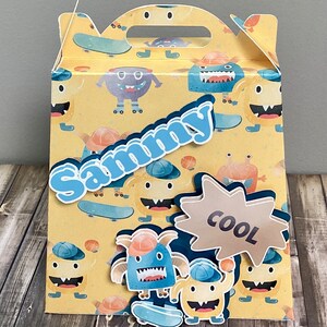 Monster Mayhem Party Favor Boxes