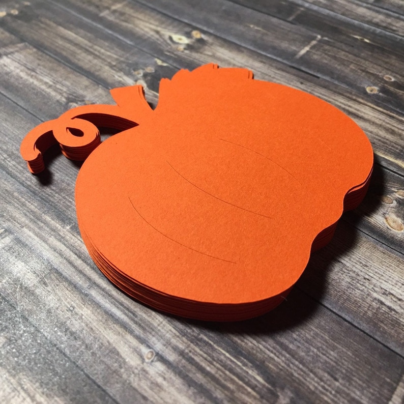 Fall Pumpkin Die Cut Embellishment, Halloween Pumpkin Die Cuts - Etsy