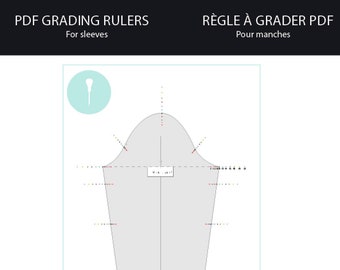 Sleeve PDF digital grading ruler.