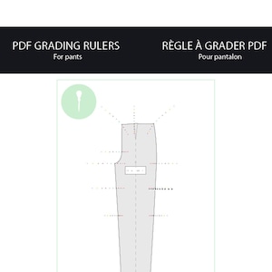 Pant PDF digital grading ruler.