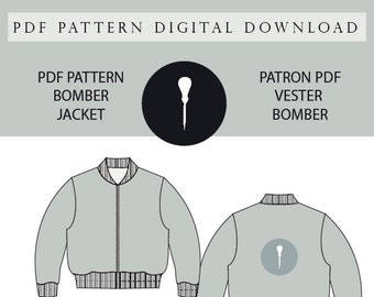 Bomber Jacket PDF Pattern.