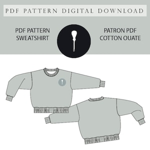 Cotton wadding sweater pattern PDF.