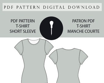 PDF knitting T-shirt pattern.