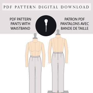 Pants Pattern PDF pattern pants.