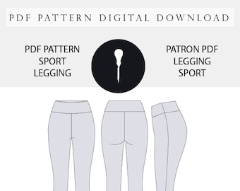 Patron legging Sport PDF Sports legging pattern.