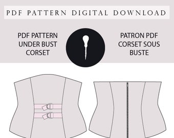 Corset pattern PDF.