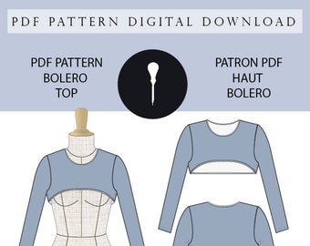 Bolero high PDF pattern.