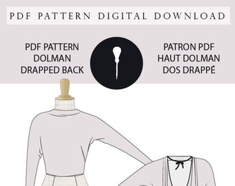 Dolman Draped back pattern PDF Dolman draped back pattern.