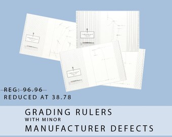 Grading, ruler set, with Manufacturer imperfections.