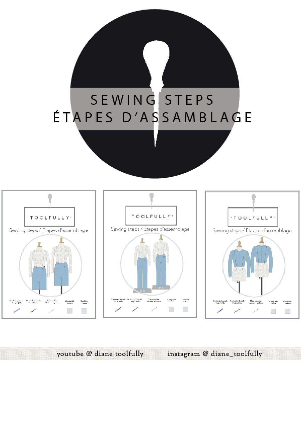 Gabarit femme 2 à 18 PDF Basic blocks pattern. - Etsy Canada