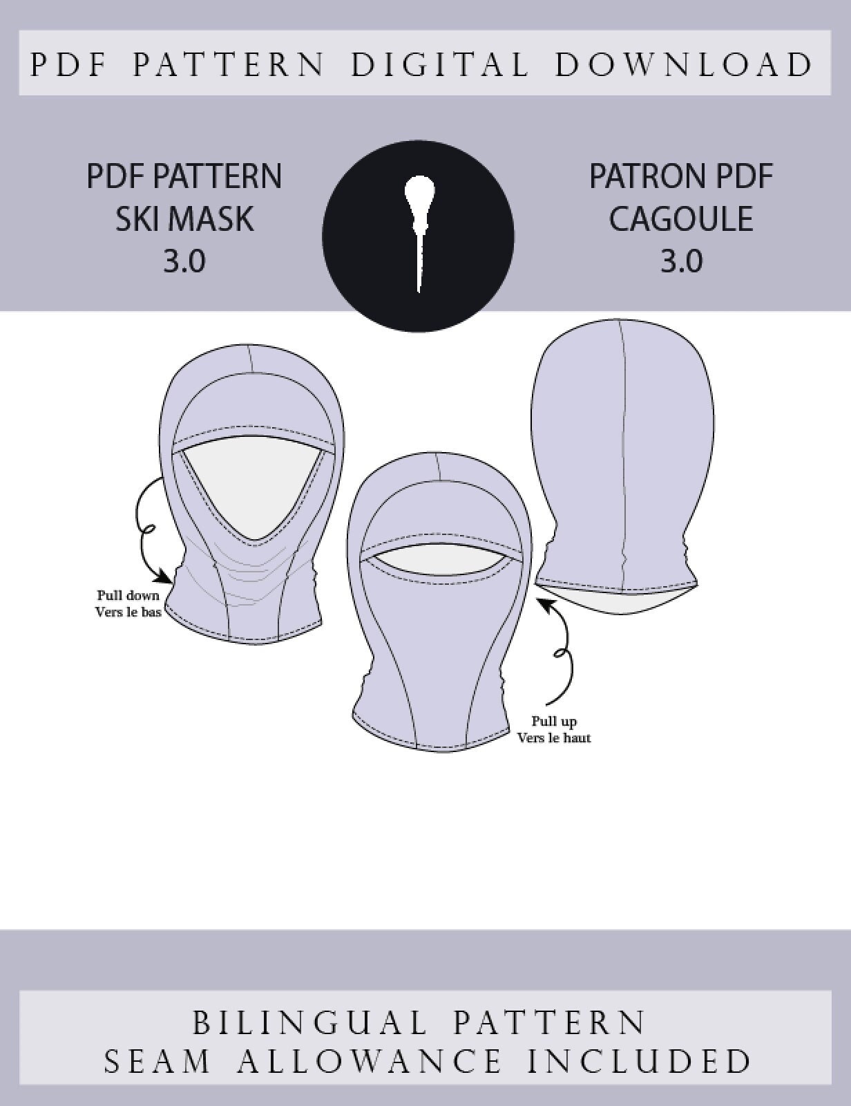 Balaclava Pattern + Balaclava PDF. - Etsy
