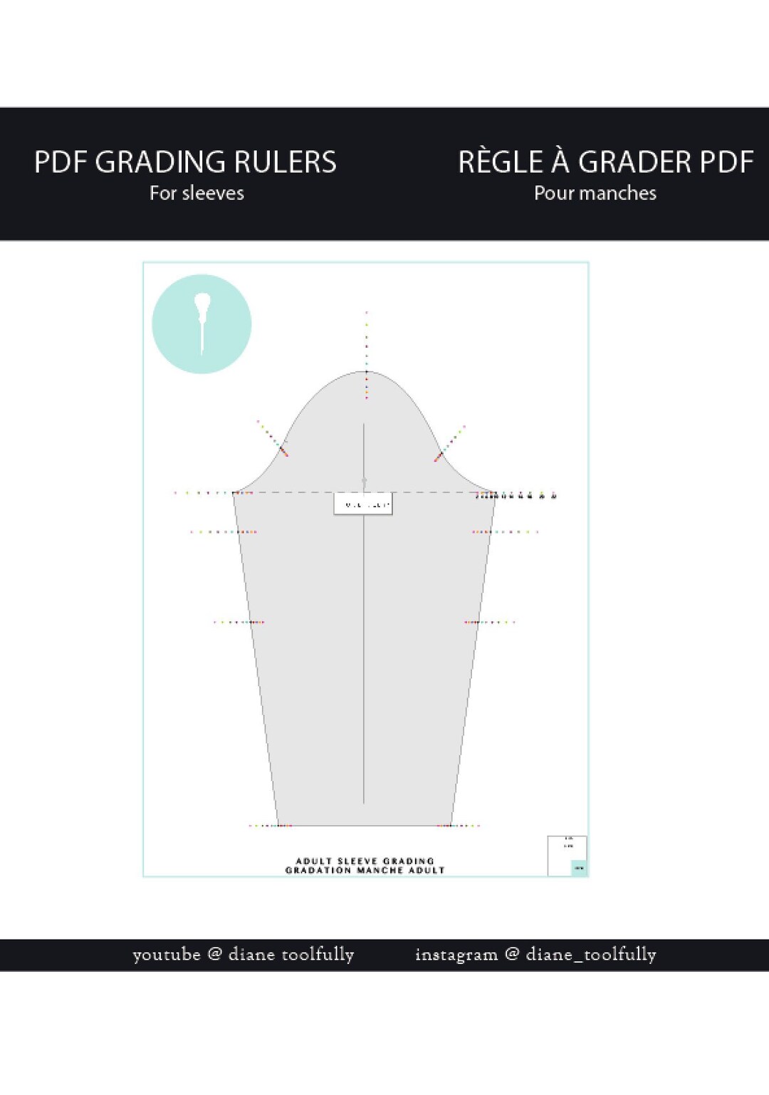Digital Ruler For Pdf Sleeve PDF Digital Grading Ruler. - Etsy