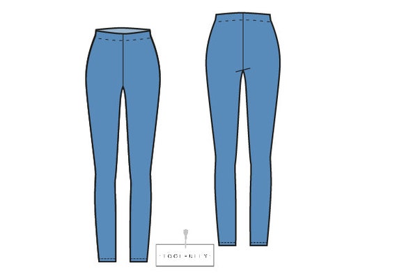 Patron Legging Xs To Xxl Pdf Legging Pattern Etsy