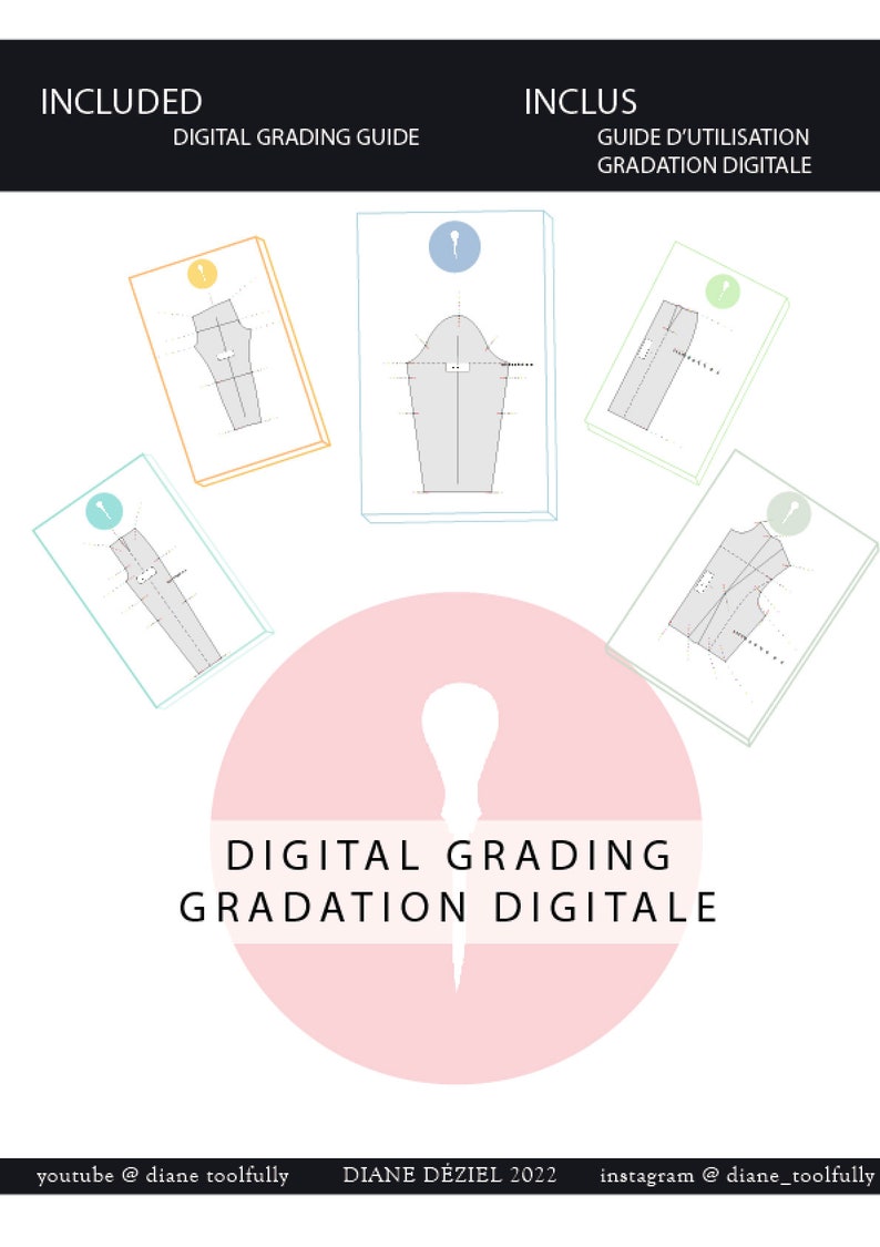 Pant PDF Digital Grading Ruler. - Etsy