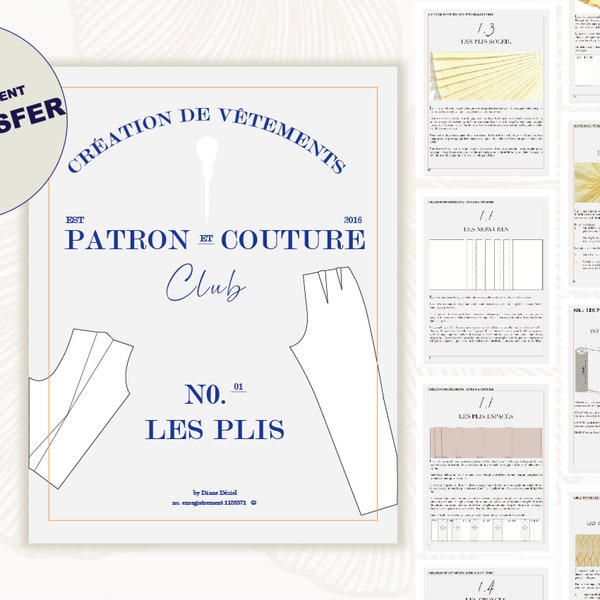 Création de vêtement: Patron et Couture Les Plis No.01