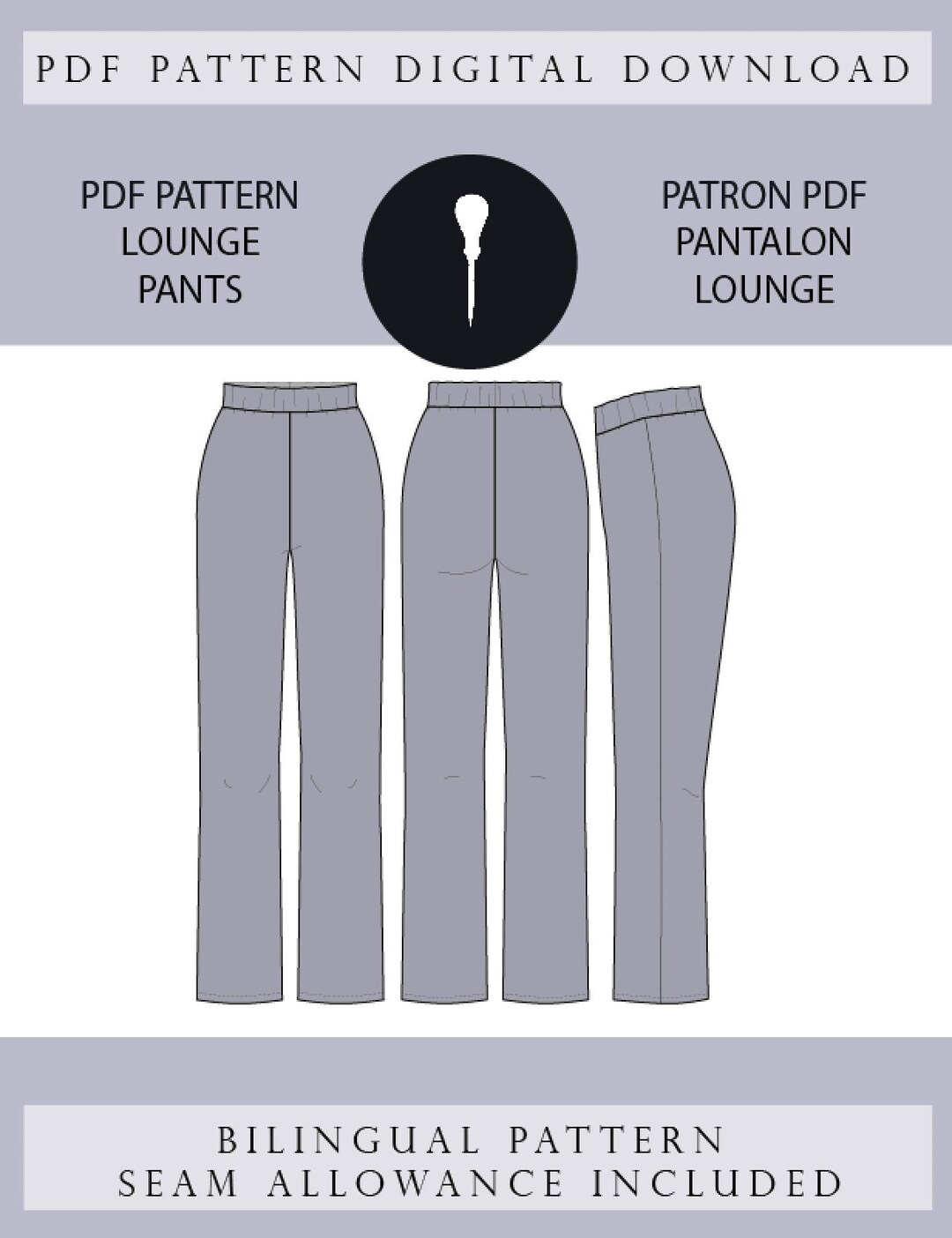 Lounge Pants Pattern PDF Lounge Pants Pattern. - Etsy