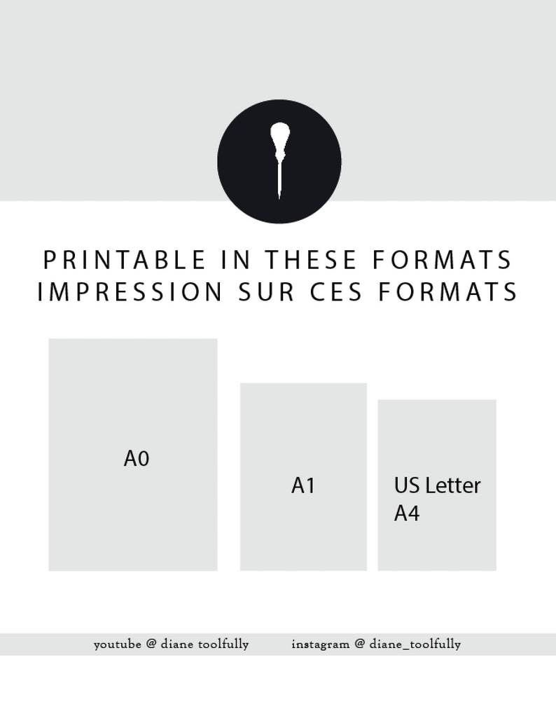 Pode incluir: Imprim&iacute;vel nos tamanhos A0, A1 e US Letter (A4). Imprim&iacute;vel nestes formatos. Impression sur ces formats.
