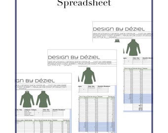 Clothing Production Cost / Bilingual Production Cost sheet.