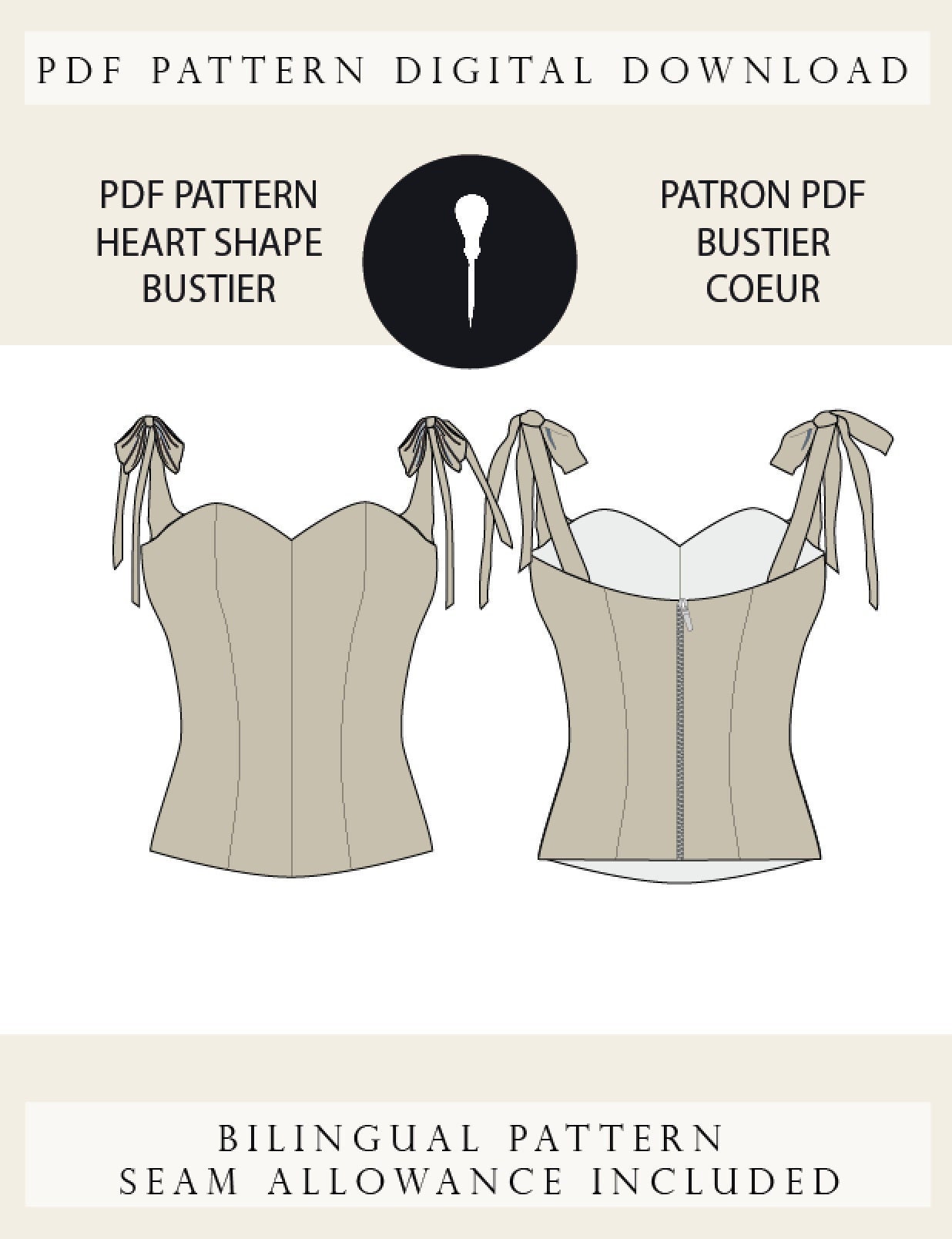 Cupid Corset Pattern - $19.99 - Corset Training