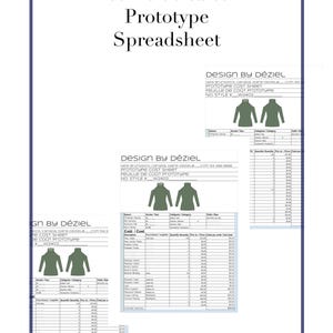 Cost Prototype cost sheet bilingual.