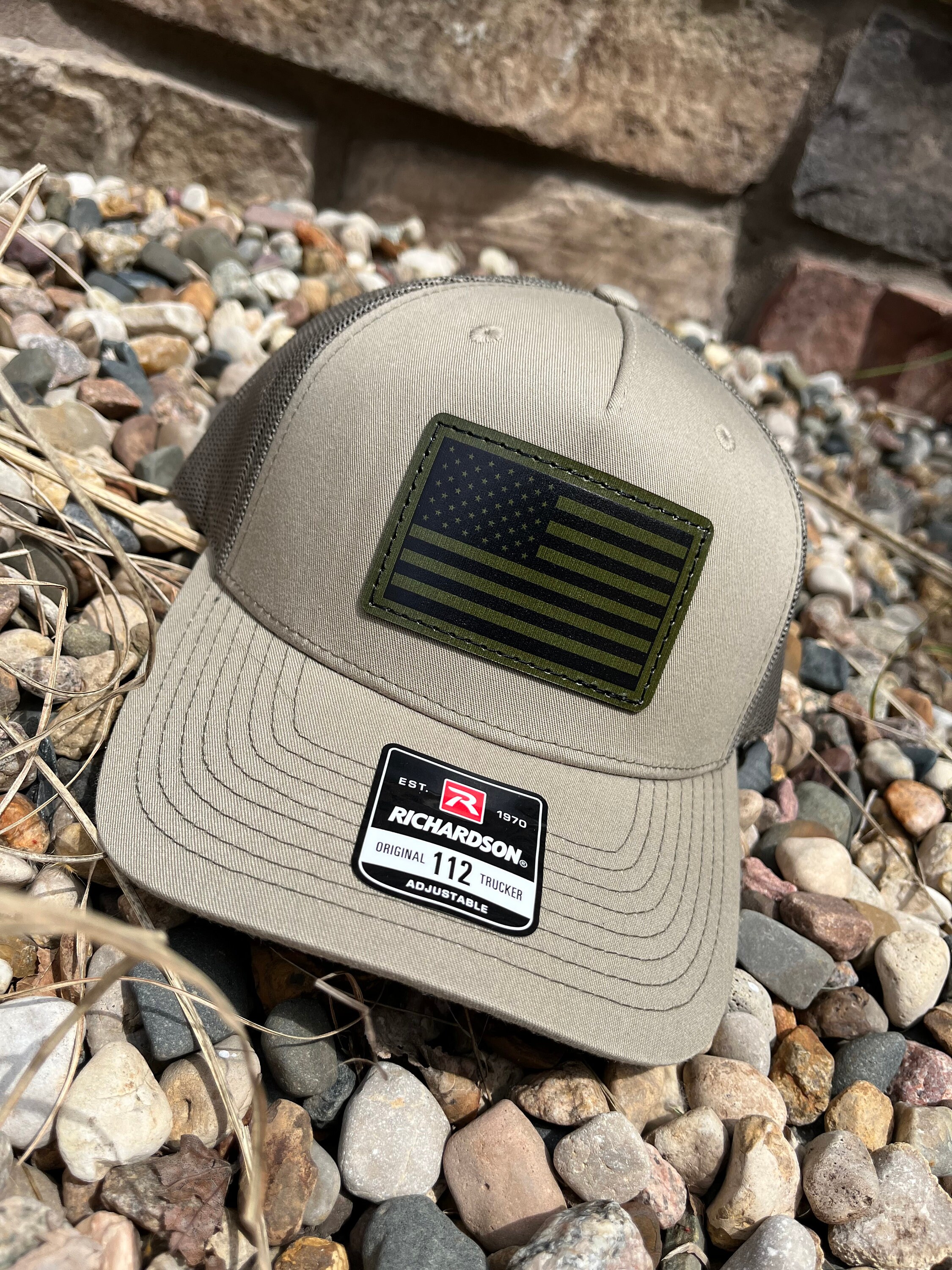 Leather Patch Hat - OD Green