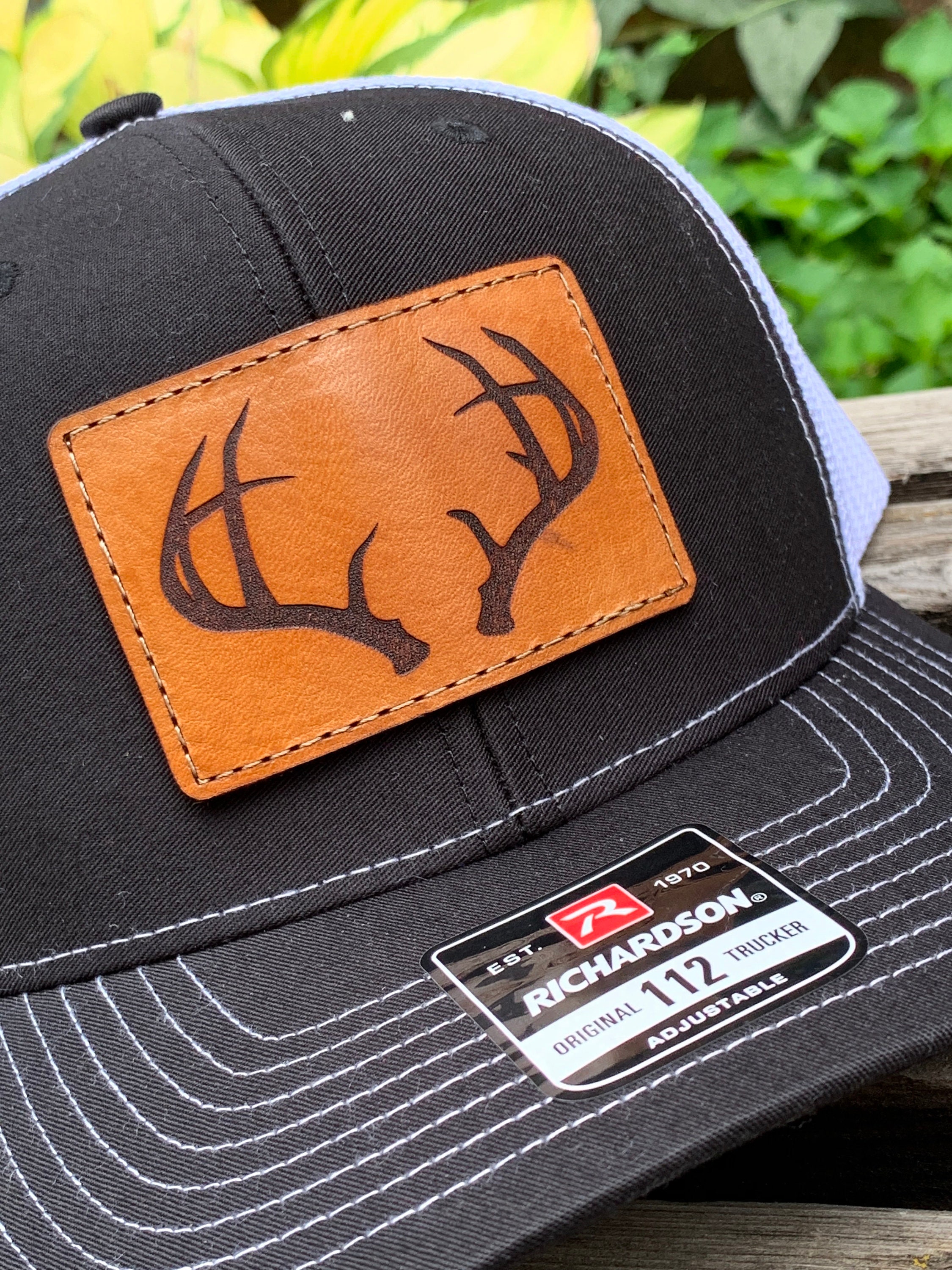 Leather Deer Patch Hat  Richardson 112 – Swamp Kuntry Outfitters