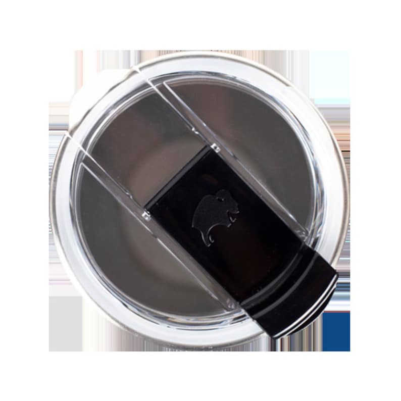 Puede incluir: Una tapa de pl&aacute;stico transparente con un deslizador negro y un logotipo de b&uacute;falo negro. La tapa est&aacute; dise&ntilde;ada para un vaso o una taza de viaje.