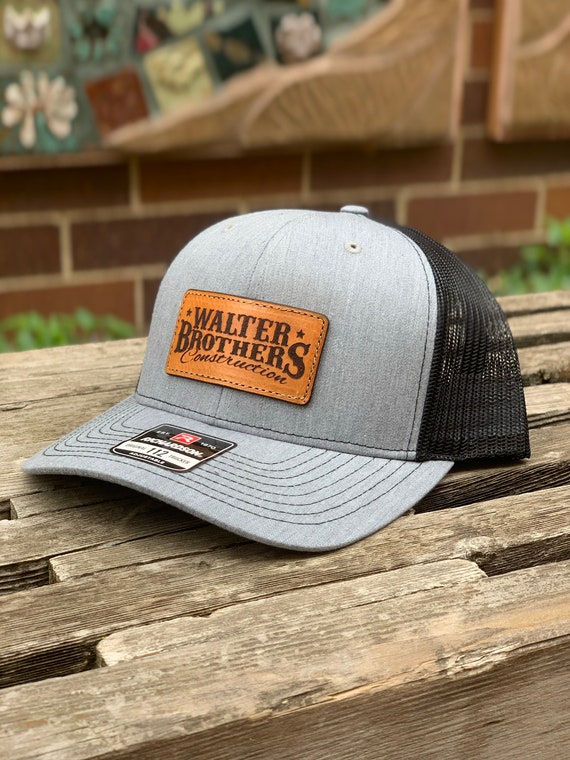 Custom Leather Patch Hats, Richardson 112