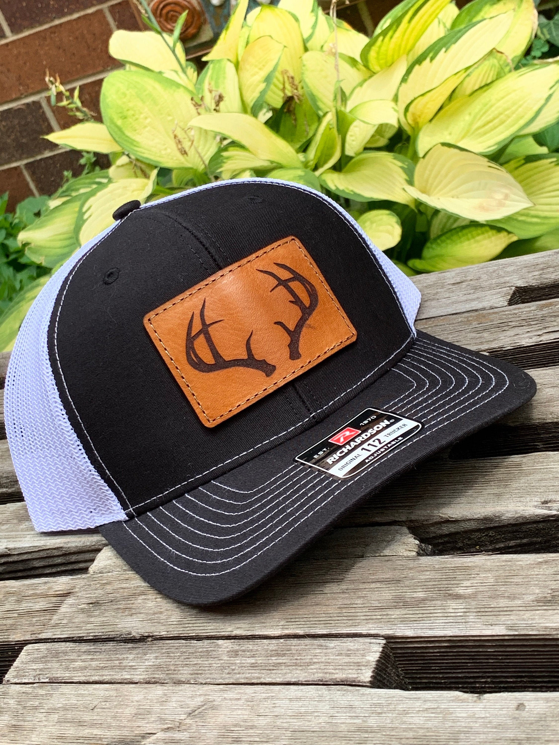 Leather Deer Patch Hat  Richardson 112 – Swamp Kuntry Outfitters