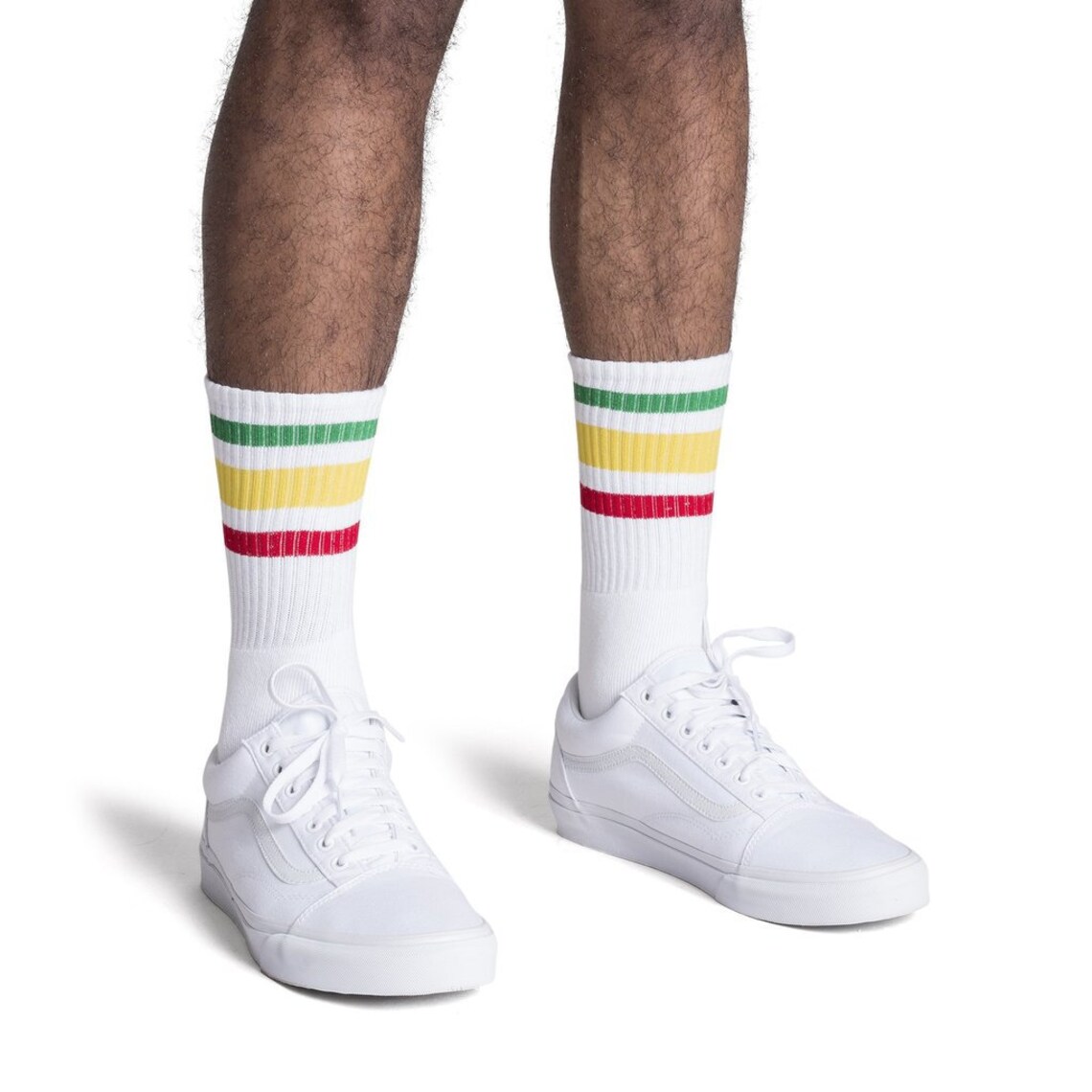 Old School Vintage Retro Crew Tube SocksRasta Striped socks Etsy