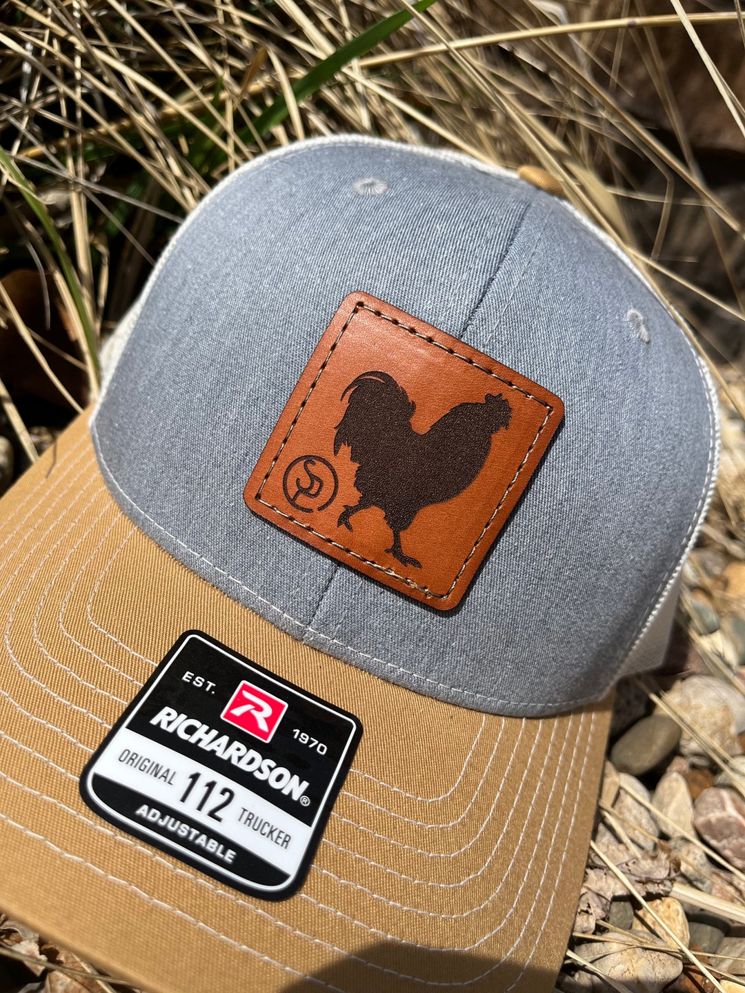 Custom Richardson 112 Laser Engraved Leather Patch Hat-cattle Brand ...