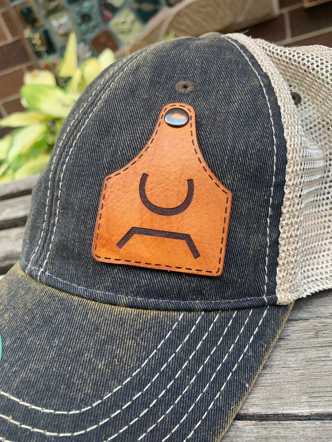 Legacy Hats OFA Laser Engraved Leather Patch Unstructured Hat Etsy
