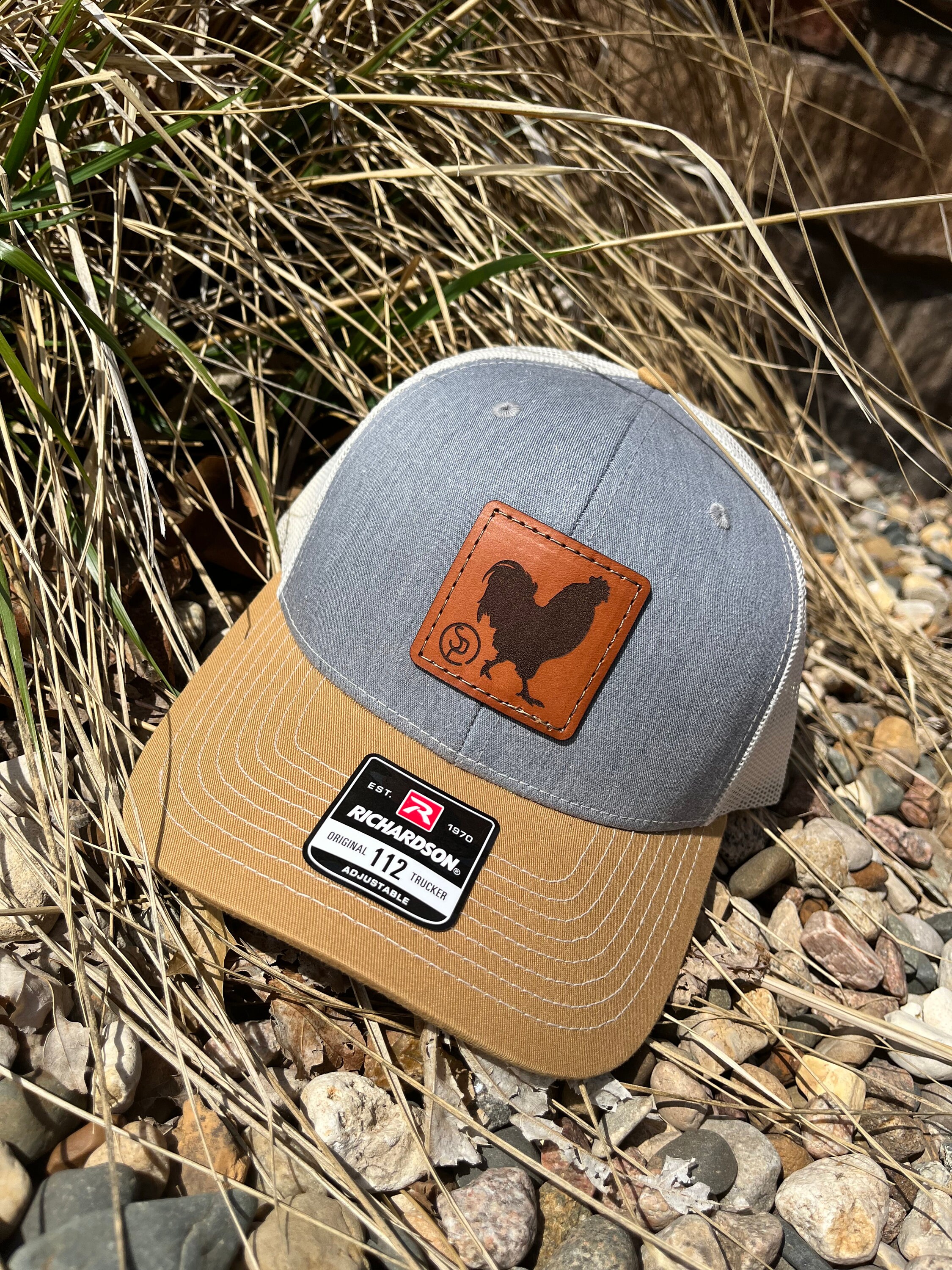 Custom Richardson 112 Laser Engraved Leather Patch Hat-cattle Brand ...
