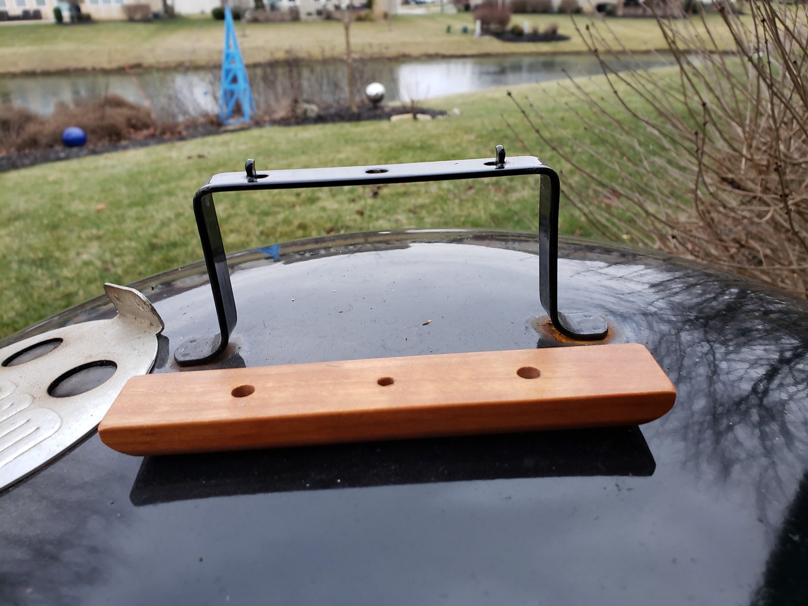 Cherry Wood Replacement Handle for Weber Grill Etsy