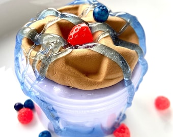 Blueberry Waffle Scented DIY Clay Slime Slime UK seller present toy birthday gift