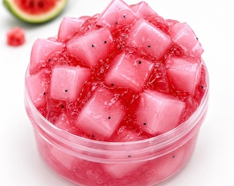 Watermelon Scented Jelly Cube Slime, Textured Sensory Therapy