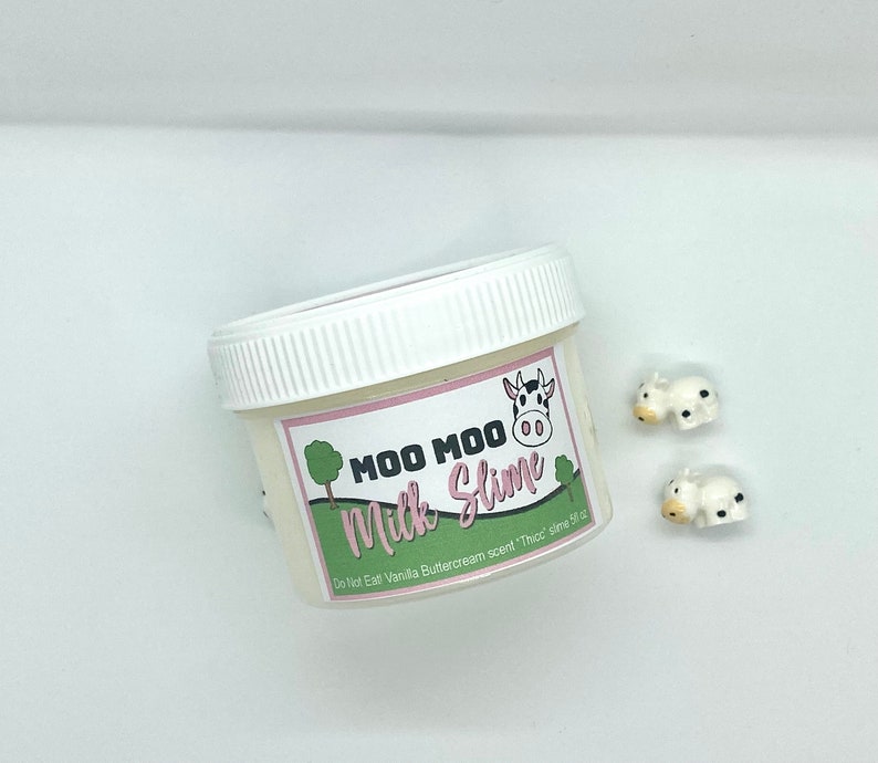 Moo Moo Milk Scented Thicc and Glossy Slime UK seller present toy gift immagine 6