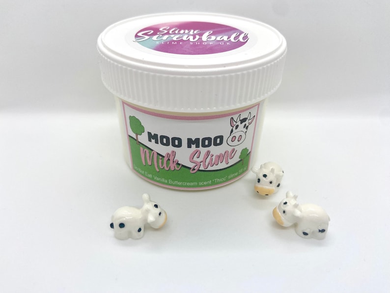 Moo Moo Milk Scented Thicc and Glossy Slime UK seller present toy gift immagine 2