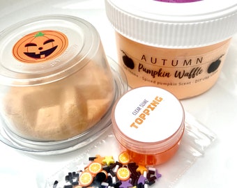 Pumpkin Waffle Scented DIY Cloud Dough Slime: ASMR Toy