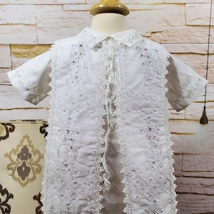 Baby Boy Christening Outfit, White Blessing or Baptism Outfit, Boy Baptism Outfit, Four Pieces Traje Modelo Español de 4 piezas Color Blanco