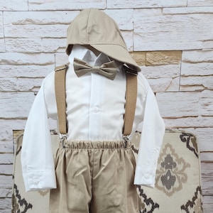 Free Shipping!! Baby Boy Suit Outfit, Any Elegant Occasion Outfit, Boy Brown Color Outfit, Five Pieces