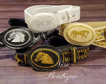 Free Shipping!! Charro Belt for Kids, Embroidered Western Belt, Authentic Mexican Charro Belt, Cinto de Bordado por Artesanos Mexicanos
