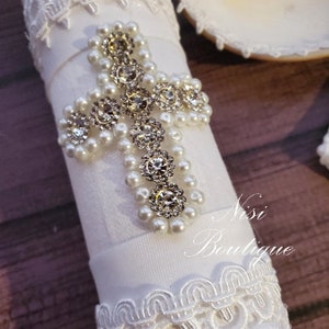 Baby Boy Christening Outfit 9 Pieces Set, White Blessing or Baptism ...