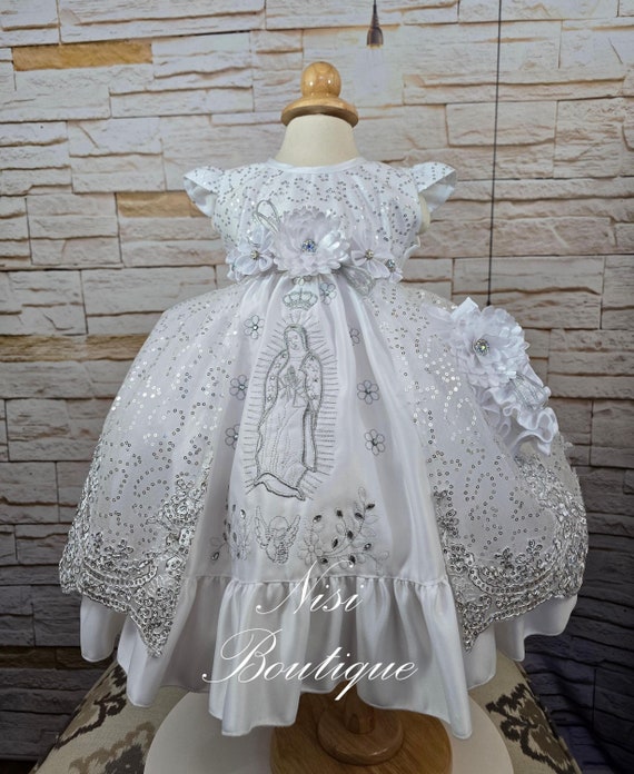 knee length dresses for ladies Mexican Charro Virgen Suit 8pc Virgen De Guadalupe Set – Cielito Lindo main image 0