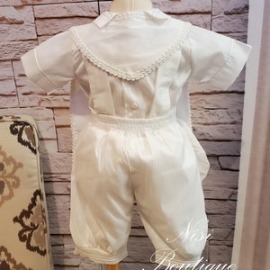 Baby Boy Christening Outfit, White Blessing or Baptism Outfit, Boy ...