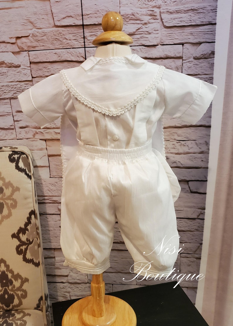 Baby Boy Christening Outfit White Blessing or Baptism Outfit Etsy